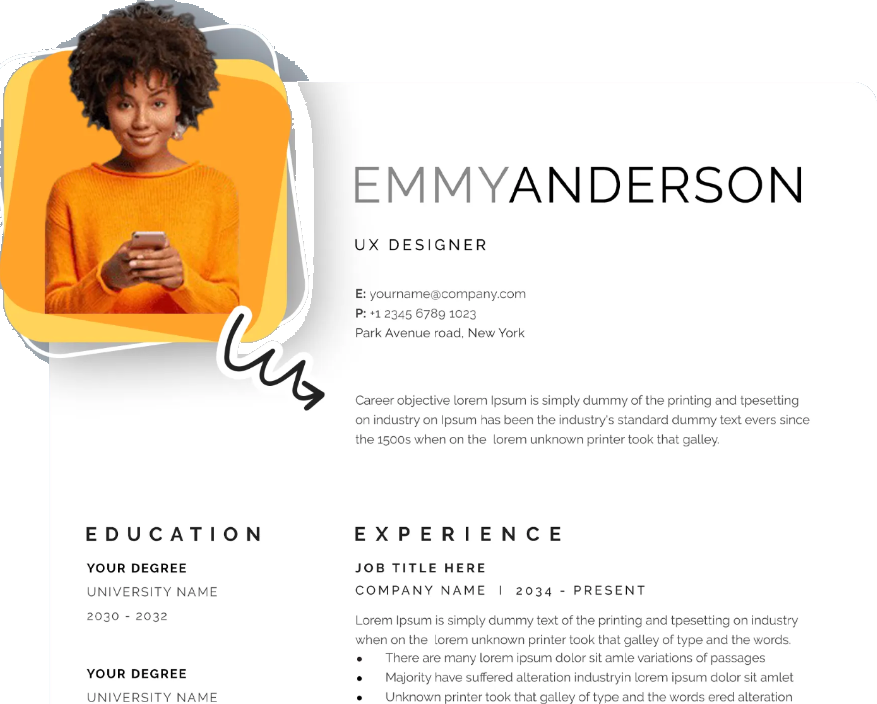 IYOV Job Portal ATS-friendly resume template